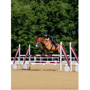 Tappetino LeMieux competition close contact square - cotone Bordeaux