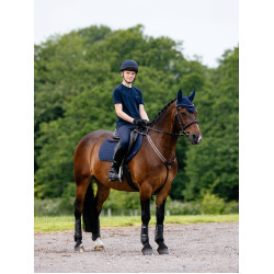 Tappetino LeMieux competition close contact square - cotone Blu navy