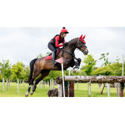 Tappetino LeMieux Reflective Suede Close Contact Square Peperoncino Rosso