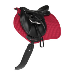 Tappetino LeMieux Reflective Suede Close Contact Square Peperoncino Rosso