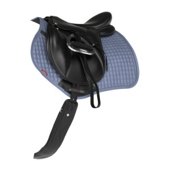 Tappetino LeMieux Reflective Suede Close Contact Square Blu ghiaccio