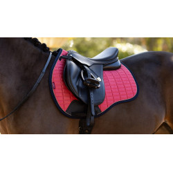 Tappetino LeMieux Reflective Suede Misto GP Square Mirtillo rosso Rosa Tappetino LeMieux Reflective Suede Misto GP Square Mirtillo rosso Rosa
