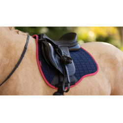 Tappetino LeMieux Reflective Suede Misto GP Square Blu marino / mirtillo rosso