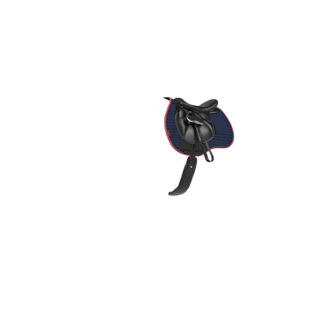 Tappetino LeMieux Reflective Suede Misto GP Square Blu marino / mirtillo rosso