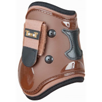 Protèges boulet coque et cuir T de T Marron / noir
