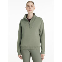 Maglione LeMieux con collo a quarto zip Keira donna Rosmarino Verde
