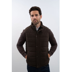 Gilet senza maniche Boston Harcour uomo Cacao Marrone