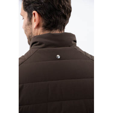 Gilet senza maniche Boston Harcour uomo Cacao Marrone