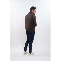 Gilet senza maniche Boston Harcour uomo Cacao Marrone