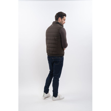 Gilet senza maniche Boston Harcour uomo Cacao Marrone