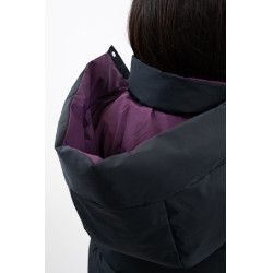 Parka corta Harcour Adele Nero / viola scuro