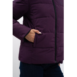 Parka corta Harcour Adele Nero / viola scuro