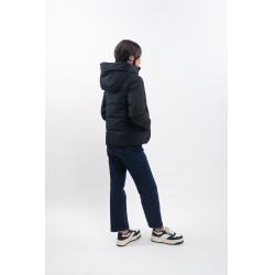 Parka corta Harcour Adele Nero / viola scuro