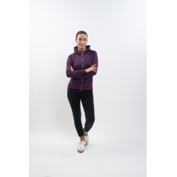 Felpa tecnica con zip Harcour Ava Fico Viola