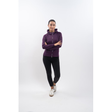 Felpa tecnica con zip Harcour Ava Fico Viola