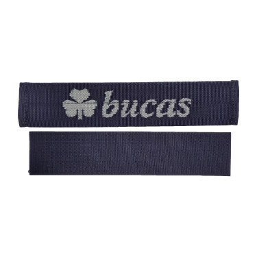 Attacco per copricollo Bucas su coperta Marino / argento Blu