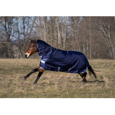 Coperta Bucas Atlantic Exclusive e copricollo Marina / blu Coperta Bucas Atlantic Exclusive e copricollo Marina / blu
