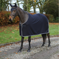 Coperta Bucas in lana Smeraldo Marina Blu marino