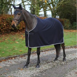 Coperta Bucas in lana Smeraldo Marina Blu marino