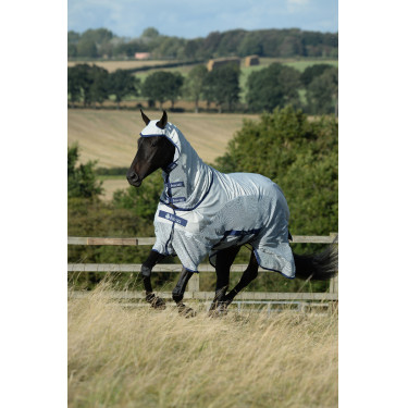 Coperta Bucas Sweet-Itch X light B/N Argento