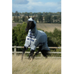 Coperta Bucas Sweet-Itch X light B/N Argento