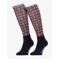 Calzini Harlow Mini LeMieux Froostie Pony stampati Lamas prugna