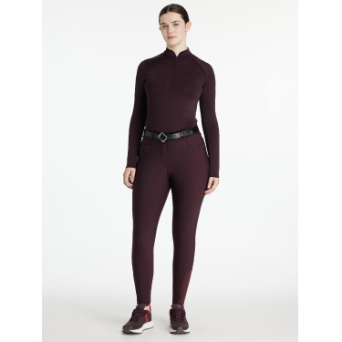 Pantaloni LeMieux grip ginocchia Isabelle donna Prugna Viola