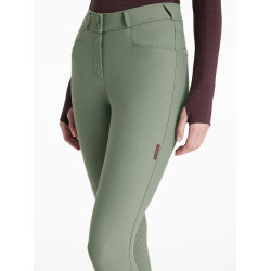 Pantaloni LeMieux grip ginocchia Isabelle donna Rosmarino Verde