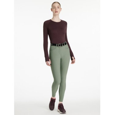 Pantaloni LeMieux grip ginocchia Isabelle donna Rosmarino Verde
