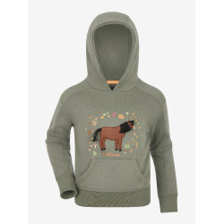 Felpa con cappuccio Mini LeMieux Romi Rosmarino Verde