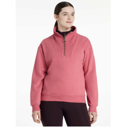 Maglione LeMieux con collo a quarto zip Keira donna Mirtillo rosso Rosa