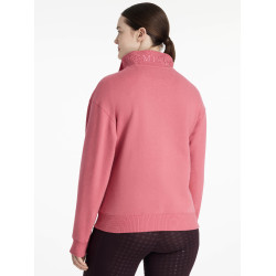 Maglione LeMieux con collo a quarto zip Keira donna Mirtillo rosso Rosa