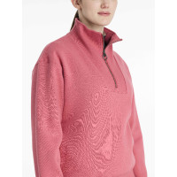 Maglione LeMieux con collo a quarto zip Keira donna Mandorla Beige