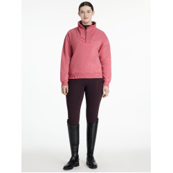 Maglione LeMieux con collo a quarto zip Keira donna Mirtillo rosso Rosa