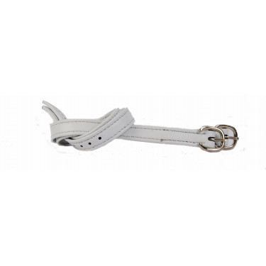 Lacci per speroni in cuoio Softy T de T Bianco