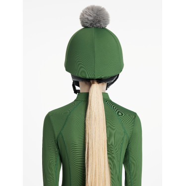 Cappello con pon pon LeMieux amovibile Classico Verde hunter