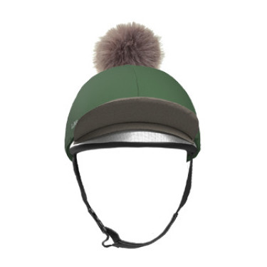 Cappello con pon pon LeMieux amovibile Classico Verde hunter Cappello con pon pon LeMieux amovibile Classico Verde hunter