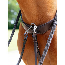 Pettorale LeMieux con ponte Kudos Avana Marrone