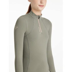 Strato base LeMieux Young Rider Classique a maniche lunghe Rosmarino Verde