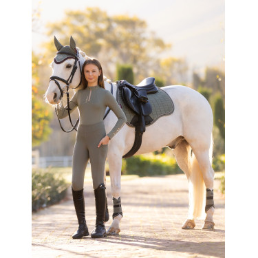 Strato base LeMieux Young Rider Classique a maniche lunghe Rosmarino Verde