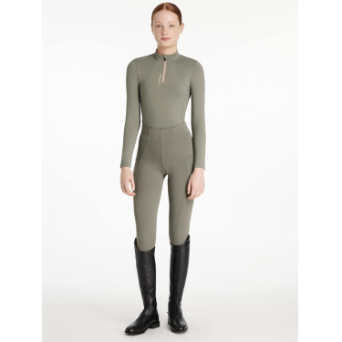 Strato base LeMieux Young Rider Classique a maniche lunghe Rosmarino Verde