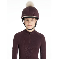 Cappello con pon pon LeMieux amovibile Classico Nero Cappello con pon pon LeMieux amovibile Classico Nero