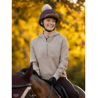 Cappello con pon pon LeMieux amovibile Classico Nero Cappello con pon pon LeMieux amovibile Classico Nero