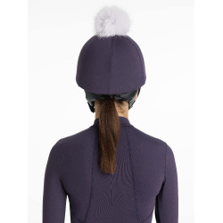 Cappello con pon pon LeMieux amovibile Classico Ginepro Viola
