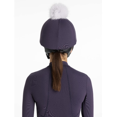 Cappello con pon pon LeMieux amovibile Classico Ginepro Viola
