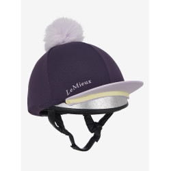 Cappello con pon pon LeMieux amovibile Classico Ginepro Viola