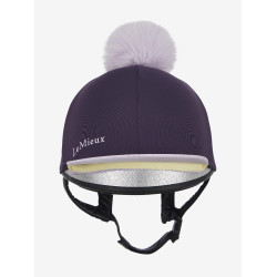 Cappello con pon pon LeMieux amovibile Classico Ginepro Viola