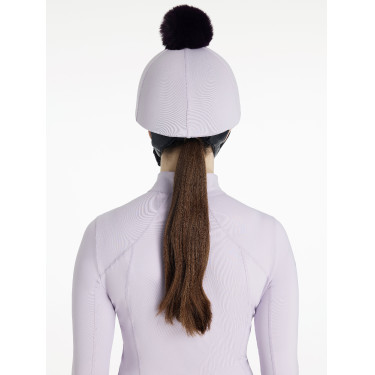 Cappello con pon pon LeMieux amovibile Classico Lilla Viola Cappello con pon pon LeMieux amovibile Classico Lilla Viola
