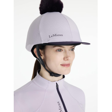 Cappello con pon pon LeMieux amovibile Classico Lilla Viola Cappello con pon pon LeMieux amovibile Classico Lilla Viola