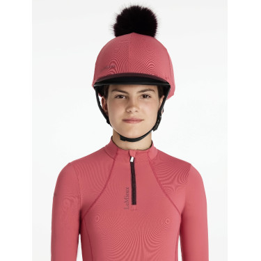 Cappello con pon pon LeMieux amovibile Classico Mirtillo rosso Rosa Cappello con pon pon LeMieux amovibile Classico Mirtillo rosso Rosa